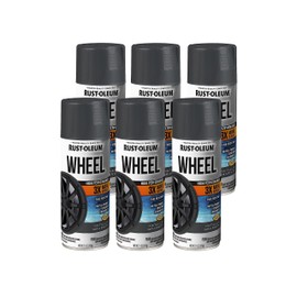 Rust-Oleum 366441-6PK High Performance Wheel Spray Paint, 11 oz, Metallic Graphite, 6 Pack