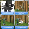 Fence Post Repair Kit, Fence Post Anchor Kit for Repairing