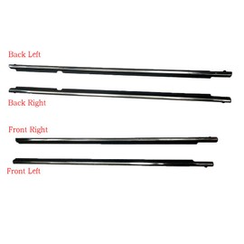 SZFKACCESS for Toyota Corolla 2009 2010 2011 2012 2013 2014 Car Window Moulding Trim Weatherstrip Seal Belt 95.5cm 4pcs (Chrome)