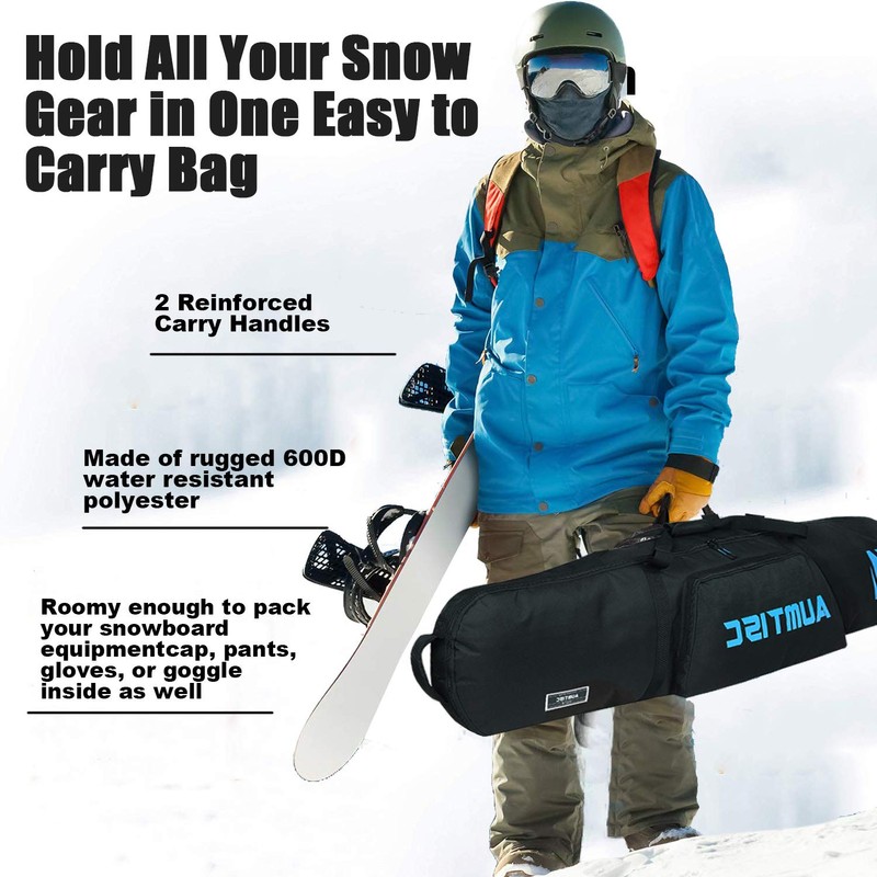 AUMTISC Snowboard Bag Padded for Air Travel Flying Snow Board