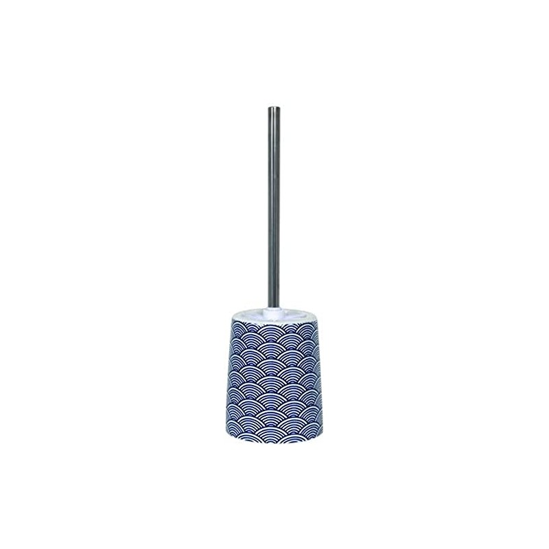 MSV 'Bento 143657 Toilet Brush Set, Ceramic Blue/White, 30 x