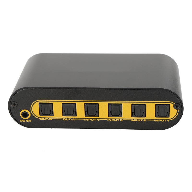 SPDIF Digital Optical Audio Matrix 4x2 Switch Switcher Splitter with