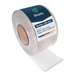 diconfa PVC Strips Transparent 100 mm 10 cm Wide - 0.05 to 10 m Long - 1 to 10 mm Thick ==> 100 x 1500 x 1.5 mm (10 x 150 cm) - Rubber Strips Soft PVC Transparent Strip Curtain Sold by the Metre