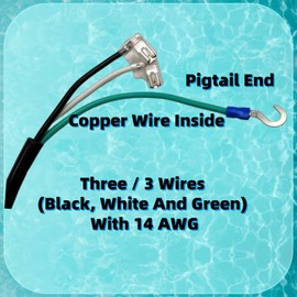 SPX1250WA Pool Pump Power Cord 6 Feet Extension Electrical Plug Replacement, Three Prong Power Cable, Fits for Hayward Above Ground Pool Pumps, Fits Hayward Power-Flo SP1500 Pump Series Models