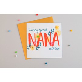 "Pom Pom"to a Very Special Nana, with Love" Greeting Card", POM029