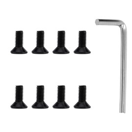 Penitue 8 Tornillos de Repuesto para Calas Delta y Shimano SPD, Duraderos Clip Zapatos de Ciclismo con Llave Compatibles con Zapatos Sin Clip para Bicicletas Spinning