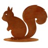 Rostikal Autumn decorative squirrel figure made of metal, rust garden