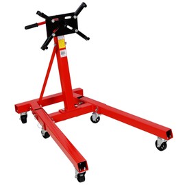 MegaChoice Engine Stand 2000LBS Capacity, 360 Degree Rotating Engine Run Stand with 6-Casters, Heavy Duty Motorcycle Engine Stand with 4 Adjustable Arms for Auto Repair, Vehicle Maintenance