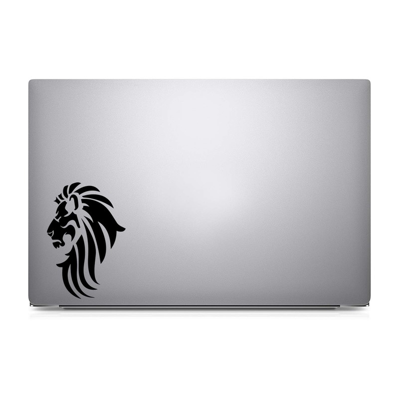 Bargain Max Decals Lion Head Silhouette Decal Notebook Car Laptop
