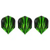 Harrows Fire Standard Dart Flights - Green - 5 Sets