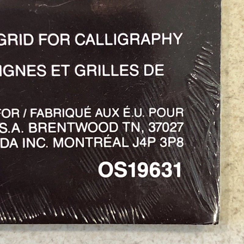 Osmiroid Calligraphic Practice Pad 9 x 12 - 50 Sheets