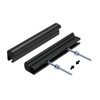 Haidms 10 Pack Adjustable Cabinet Handles Black Cabinet Pulls 1"