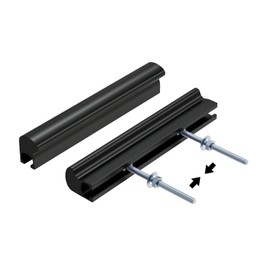 Haidms 10 Pack Adjustable Cabinet Handles Black Cabinet Pulls 1" to 4" (25-102mm) Adjustable Hole Centers Square Drawer Pulls for Kitchen Hardware