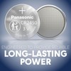 Panasonic Panasonic CR2450 3.0 Volt Long Lasting Lithium Coin Cell