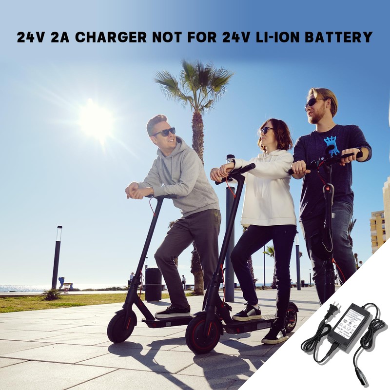 24V Lead-Acid Battery Charger with XLR 3-pin Interface, Intelligent Fast