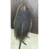 Black and Honey Blonde Two Colors Mix Boho Knotless Braided