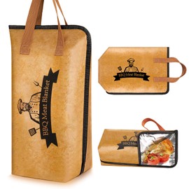 SBMKK BBQ Blanket For Resting Meat, Smoking Meat Accessories, Insulated Resting Bag For Brisket Smoking, Reusable & Oil-proof, Large Capacity for 12 Pounds of Breast (Regular)