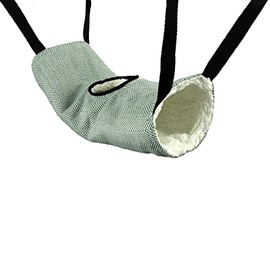 Little Friends Recycled Eco Tunnel Tube Rat Ferret Toy: Green Herringbone