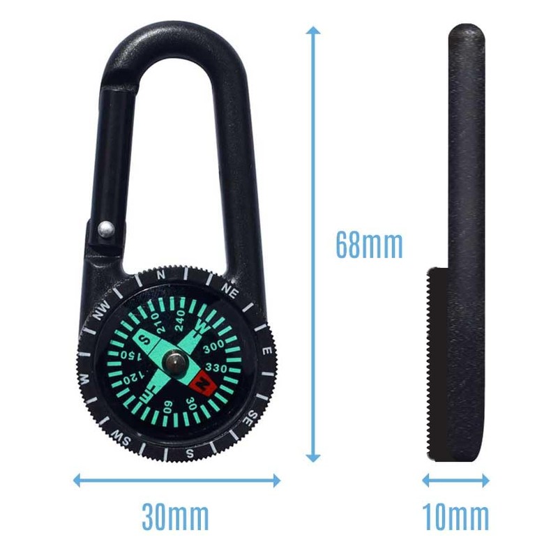 Azeeda 'Woman Face' Compass Keyring (KC00034765)