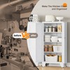 Yizosh Metal Storage Cabinet with Doors and 3 Adjustable Shelves