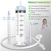 AZREKV 300ML Enema Syringe Cleaning Douche System，Travel Enema Kit for