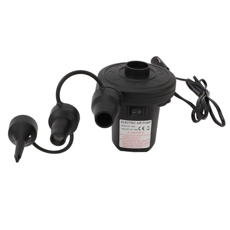 Electric Air Pump Multifunctional Compact Plastic Tire Inflator Portable Air