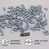 SKIR'CO (100 pcs) Zinc Plated Euro Screws 6.3 x 13