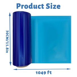 1049 Feet Winter Cover Seal for Above Ground Pools PE Airtight Windproof Anti-Uv Pool Wrap for Above Ground for Keeps Swimming Pool Clear Bule Cling Shrink Stretch Film Pool Cover Sealer Wrap