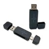 2 Pack SD Card Reader, USB-C OTG Adapter and USB