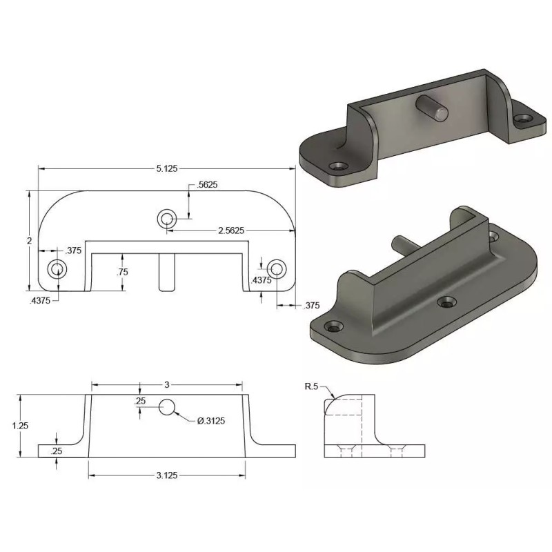 Bear Hollow Supply Bed Slat Brackets Heavy Duty, Set of