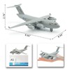 Crelloci Diecast Airplanes with Lights and Sounds, Aircraft Toy Model