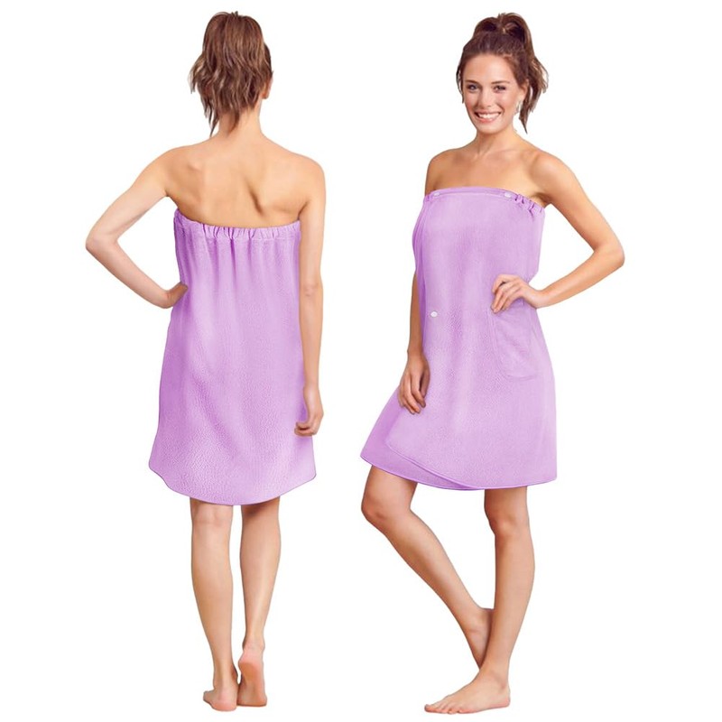 Aomig Towel Wrap Robe for Women, Quick Dry Microfibre Womens