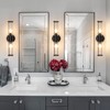Linour Bathroom Sconce Wall Lighting - Black Bathroom Vanity Light