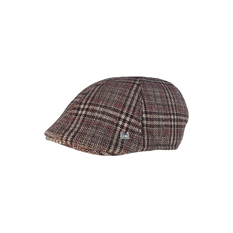 Headchange Econo Plaid Wool Blend 6 Panel Ivy Cap (Brown