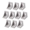 sourcing map Inside Corner Bracket Gusset, 35mm x 35mm for
