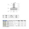 スガツネ工業 ランプ印 ステンレス鋼製アジャスター MKPS型 首振り機構付 MKPS-40N3