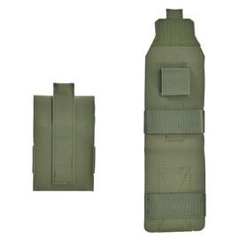 Mini IFAK Micro Trauma Pouch | Compact Empty EDC First Aid Organizer with Tactical MOLLE Clip | Portable Stop Bleeding Supplies Pouch for Medic Gear & Survival Kits(Ranger Green)