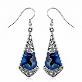 Dangle Earrings for Women Boho - Colorful Beach Jewelry in 925 Sterling Silver Funky Colorful Beautiful Jewelry Birthday Gifts