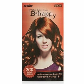 Hair Dye Happy Hair Dye 4R Cherry Wine (WAA9077) - Basic Product / 헤어염색약 해피 염색약 4R 체리 와인 (WAA9077) - 기본상품