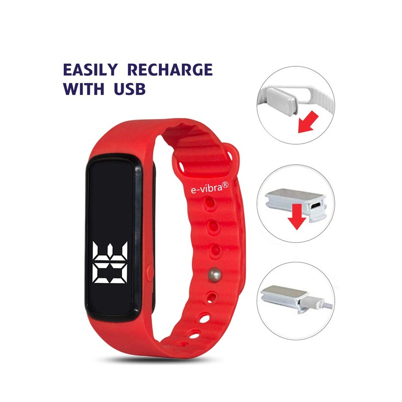 e-vibra Potty Training Watch - Silent Vibrating Alarm Wristband Pill