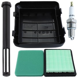 Light Filter Kit for Honda GV135 GCV160 GCV190 Lawnmower GX100 Engine, ADEFOL Air Filter + Pre Filter + Cover + Spark Plug + Fuel Filter Replacement Parts Filter Accessories