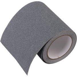 HAOT Anti Slip Traction Tape, Non Slip Safety Grip Tape 80 Grit Best Grip Friction Strong Abrasive Adhesive for Stairs, Indoor, Outdoor - Grey, 4 inches Width x 198 inches Long