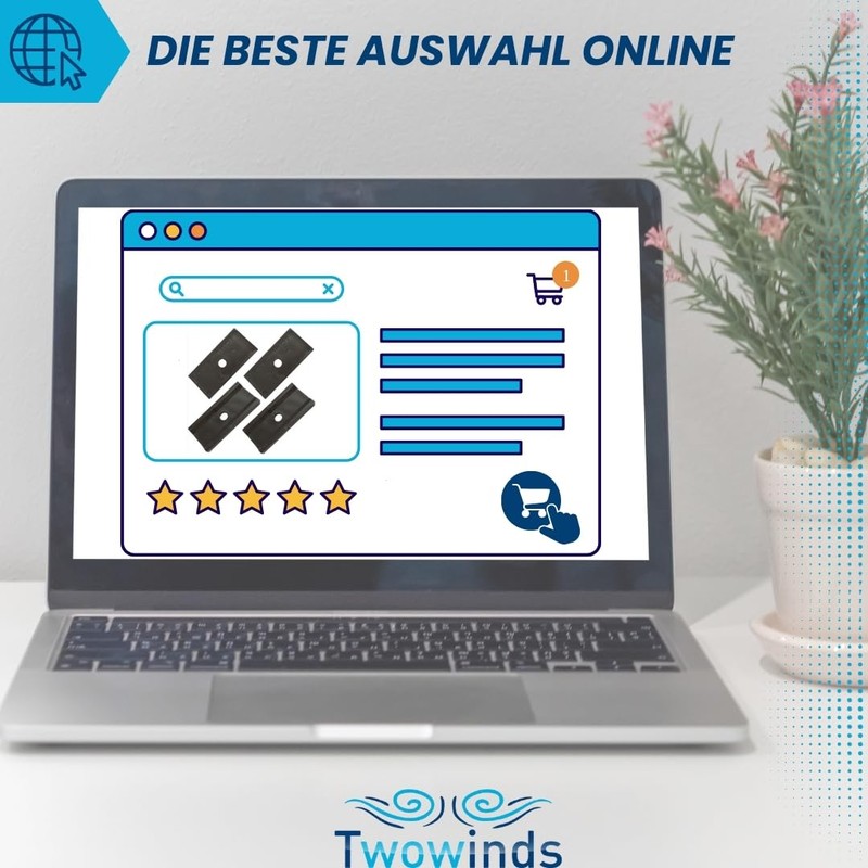 Twowinds 4 x Guide Holder, Multiflex Board T5 T6 Multivan