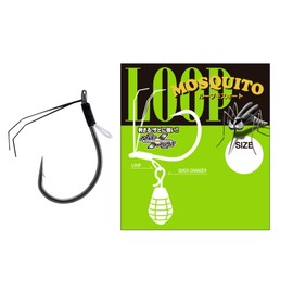 VARIVAS Nogales Worm Hook Loop Mosquito No. 2/0 4 NS Black