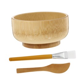 Mikinona Face Mask Mixing Bowl Brush Set Skincare Tool Brush Cleaning Bowl Stirring Stick for Home Use