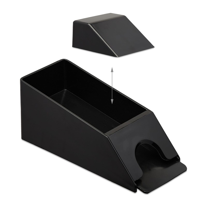 Relaxdays Card Sledge, Card Dispenser with 4 Decks, Blackjack Accessories,