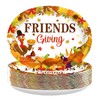 50Pcs Thanksgiving Oval Plates 10" x 12" Large Disposable Heavy