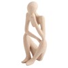 Thinker Statue Synthetic Resin Fine Polishing Unique Hollow Design Abstract