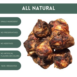 K9 Connoisseur Single Ingredient Dog Bones Made in USA for Small and Medium Breed Dogs Who Struggle with Boredom Natural Meaty Beef Knee Cap Bone Chew Treats Best for K9s Up to 50 Pounds - 8 Pack