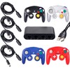 4 Pack Game cube Controller Bundle with 4 Extension Cords